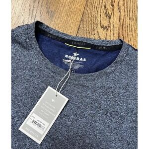 NWT Bombas Bee Better T-shirt Pima Cotton Crew Neck Men's Blue Sz Medium